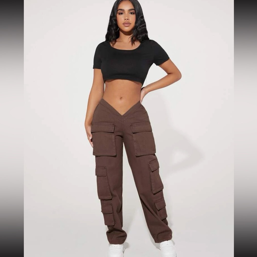 Cargo V low rise pants